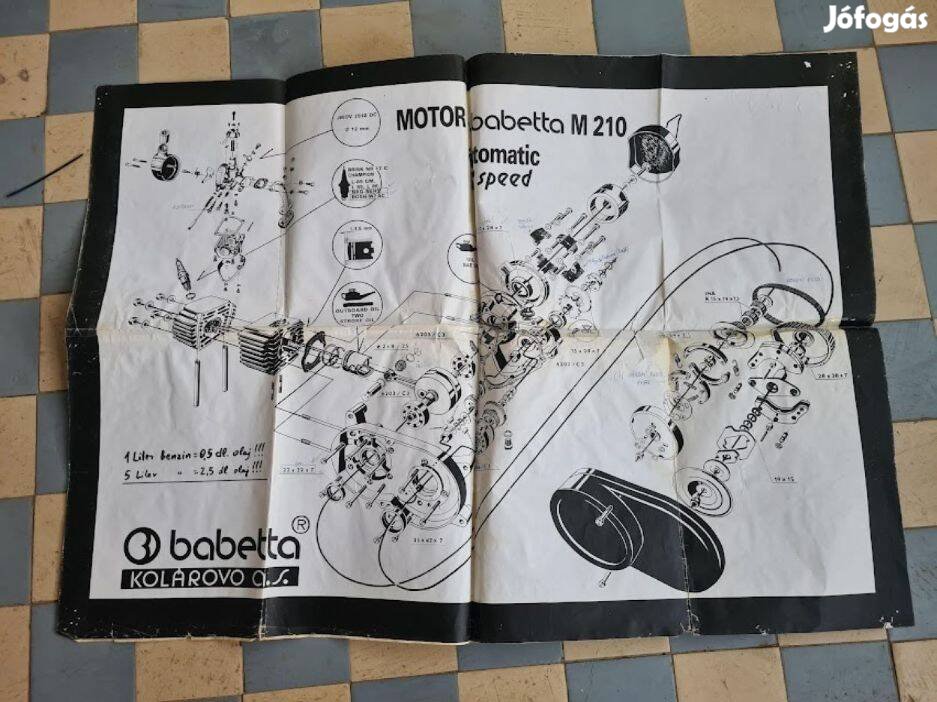 Babetta 210 Robbantott Ábra