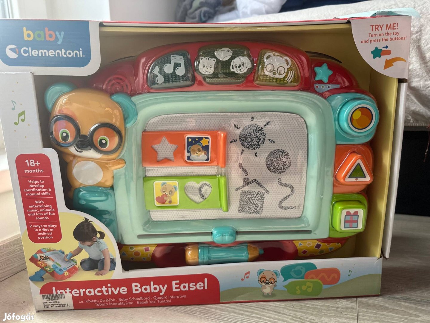 Baby Clementoni interaktív rajztábla