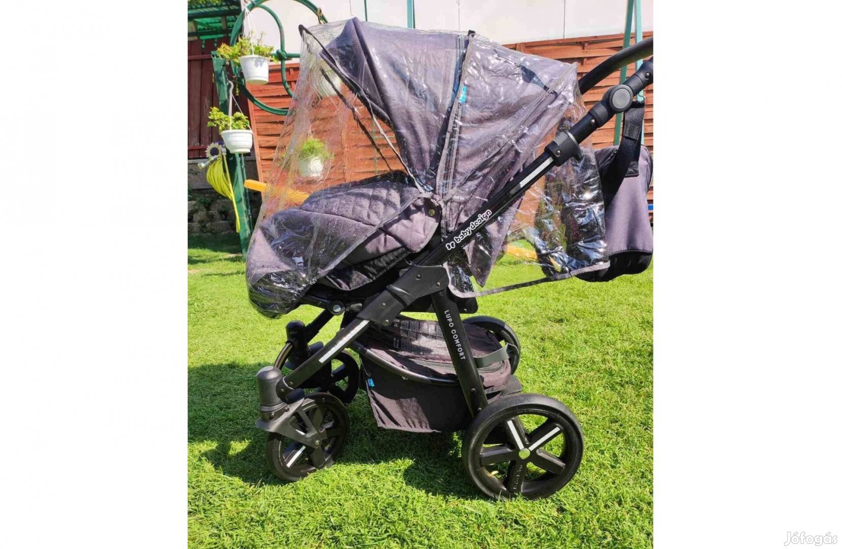 Baby Design Lupo Comfort 2in1 acélszürke/fekete babakocsi