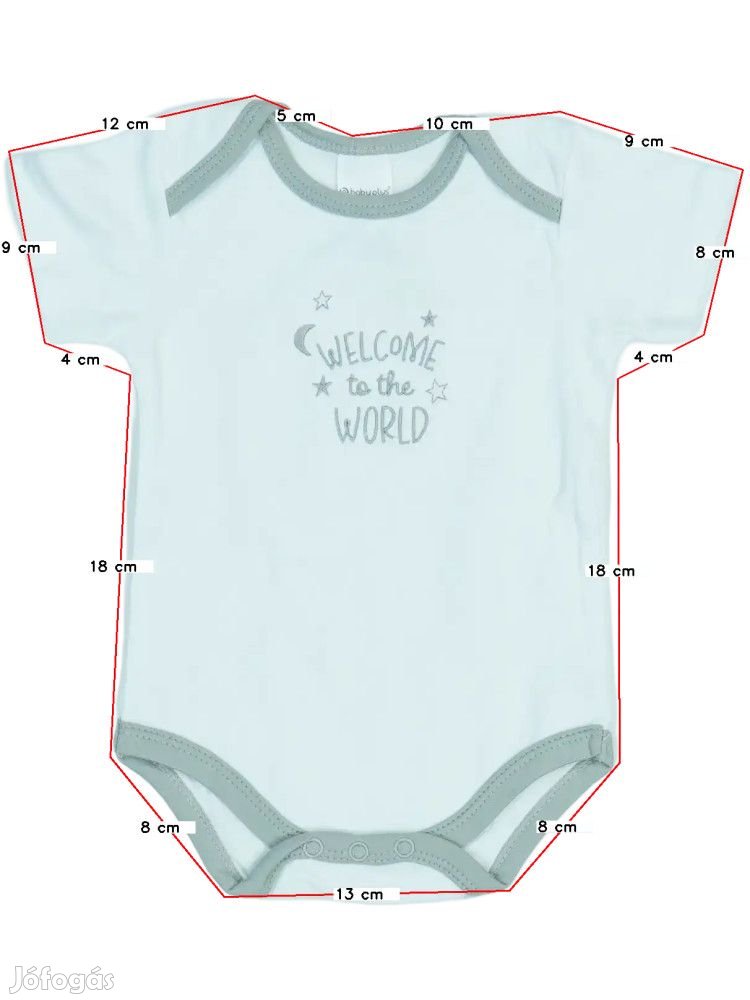 Baby Plus Új (címke nélküli) Fiú Rövid ujjú / ujjatlan body (Méret: 68
