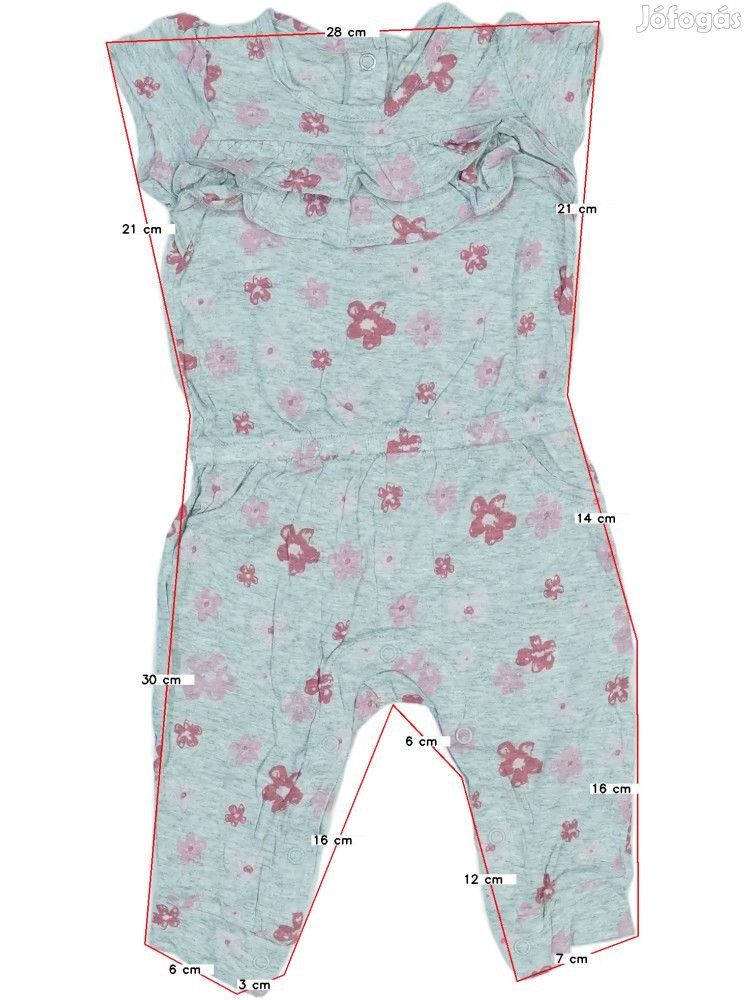 Baby Új (címkés) Lány Playsuit / Jumpsuit (Méret: 68)
