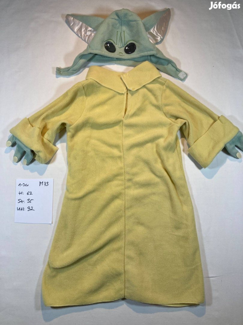 Baby Yoda jelmez, Grogu jelmez 1-3 év M73