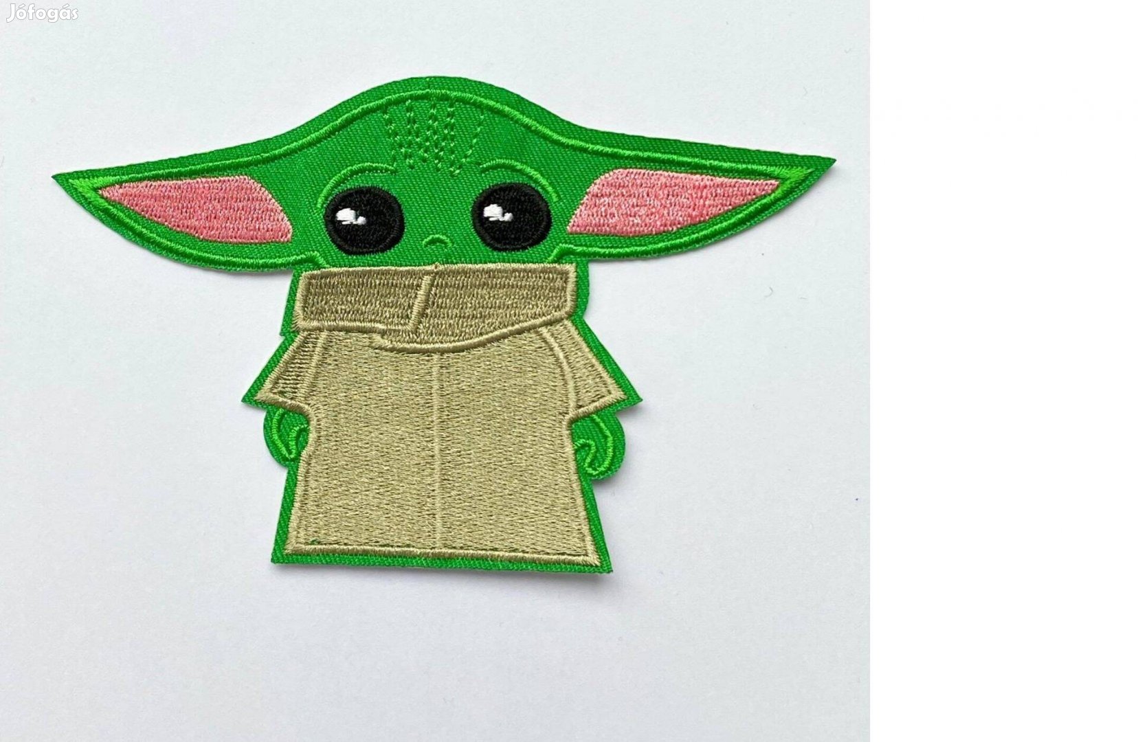Baby Yoda rávasaló ruhára vasalható folt felvarró hímzett 140x90mm