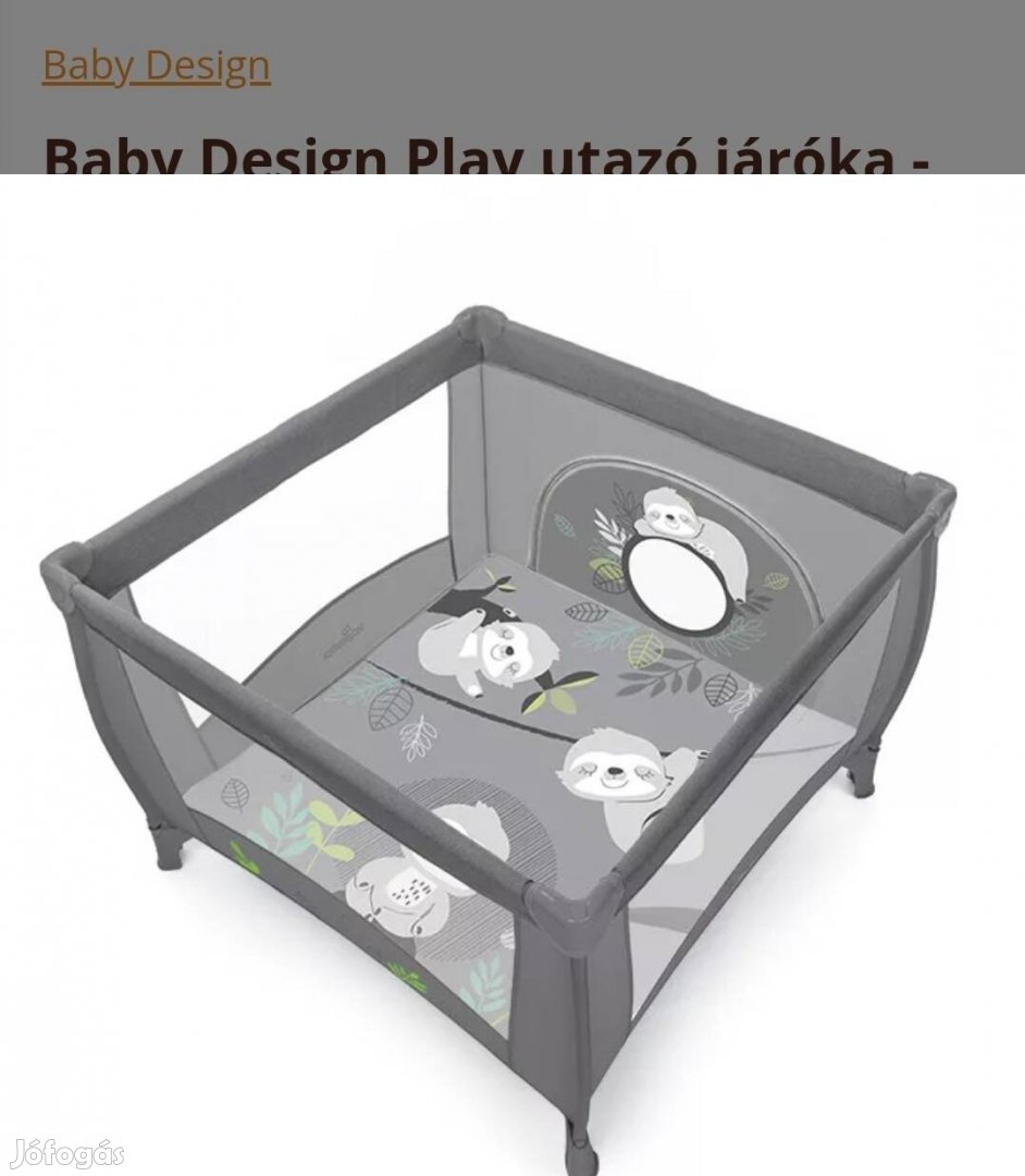 Baby design utazó járóka 