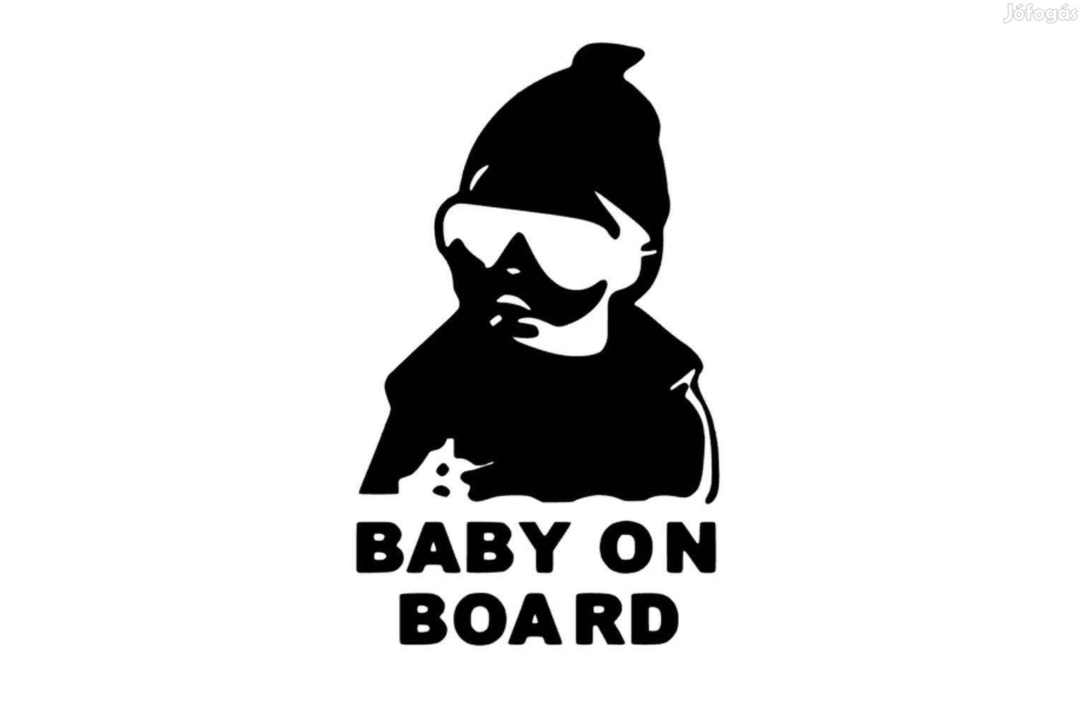 Baby on board autó matrica, jármű matrica, jármű dekoráció