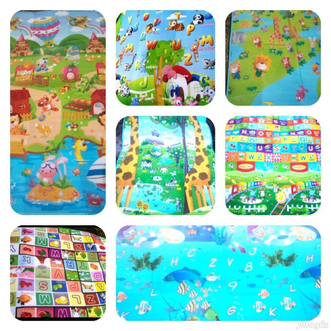 Baby play mat kétoldalon mintás kúszó/mászó/játszószőnyegek Több méret