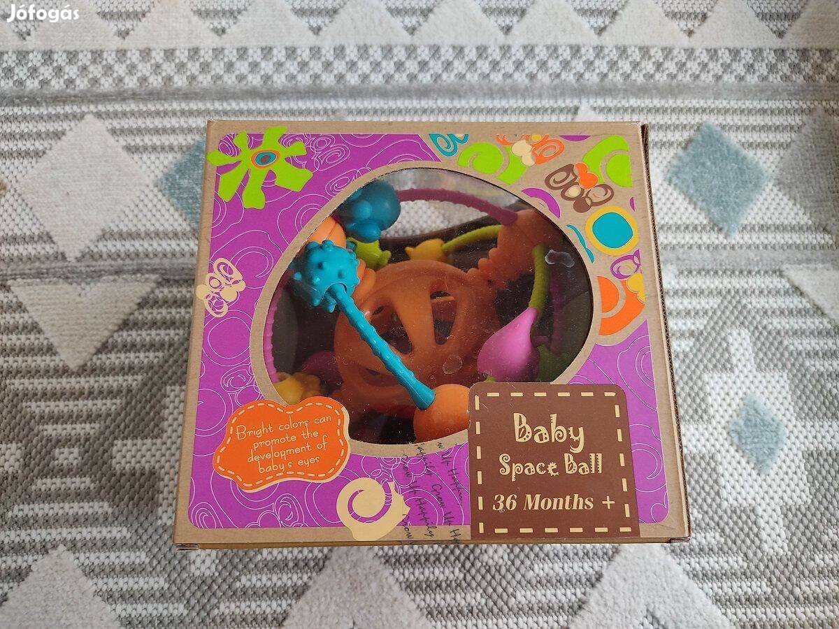 Baby space ball - Készségfejlesztő labda bébijáték 19 cm