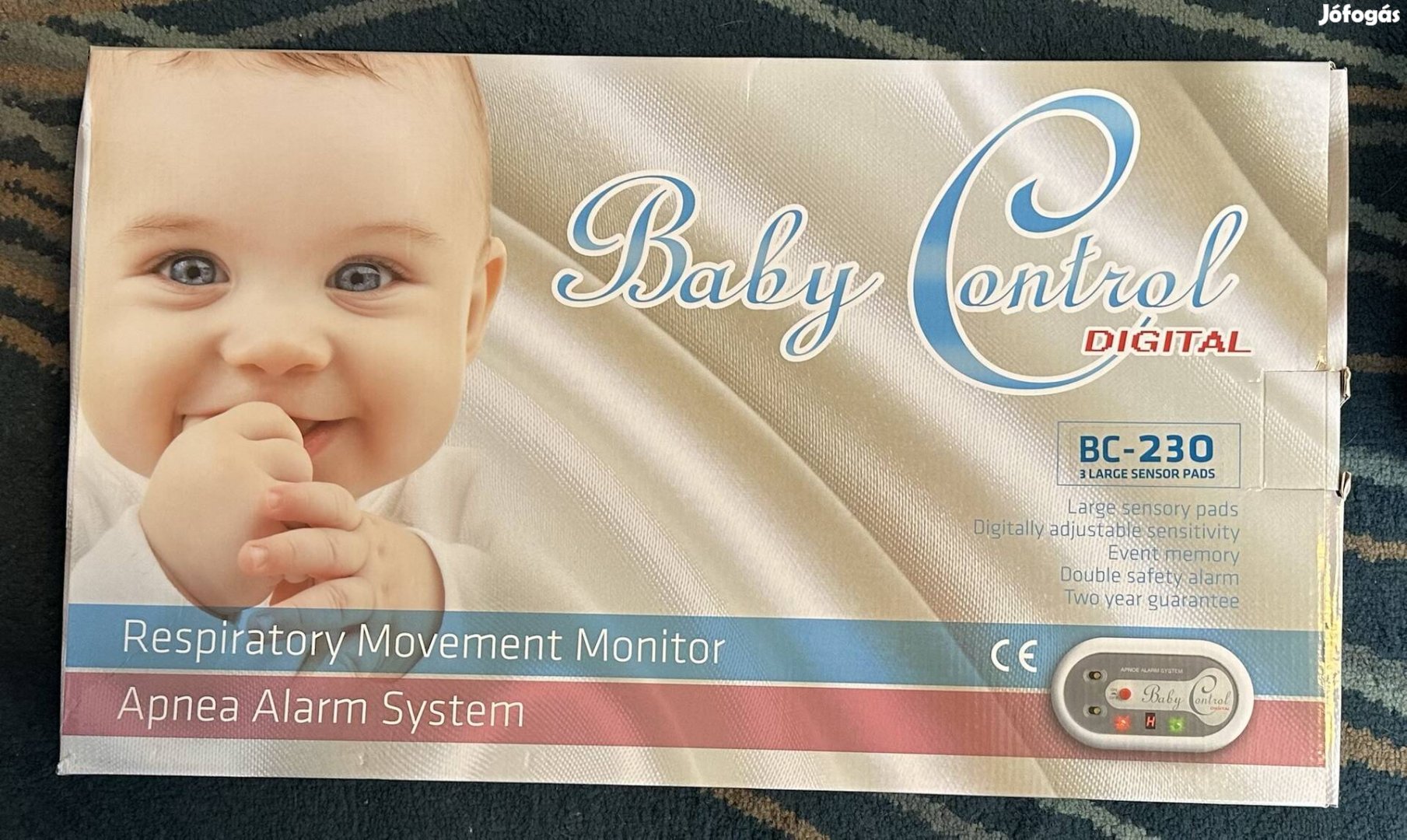 Babycontrol légzésfigyelő BC-230 és Bluetooth kiegészítő egység