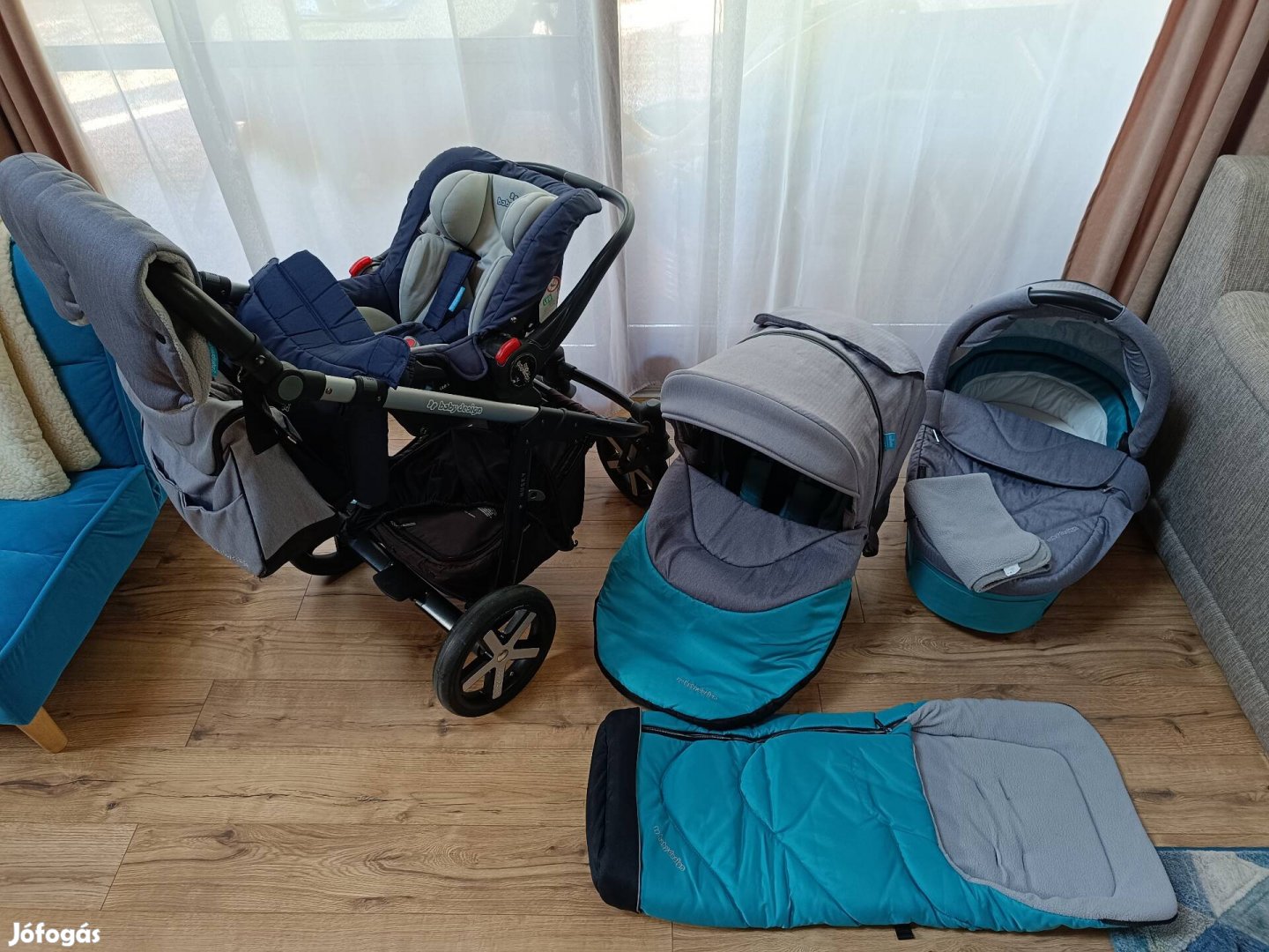 Babydesign Husky 3in1 babakocsi autós hordozóval eladó