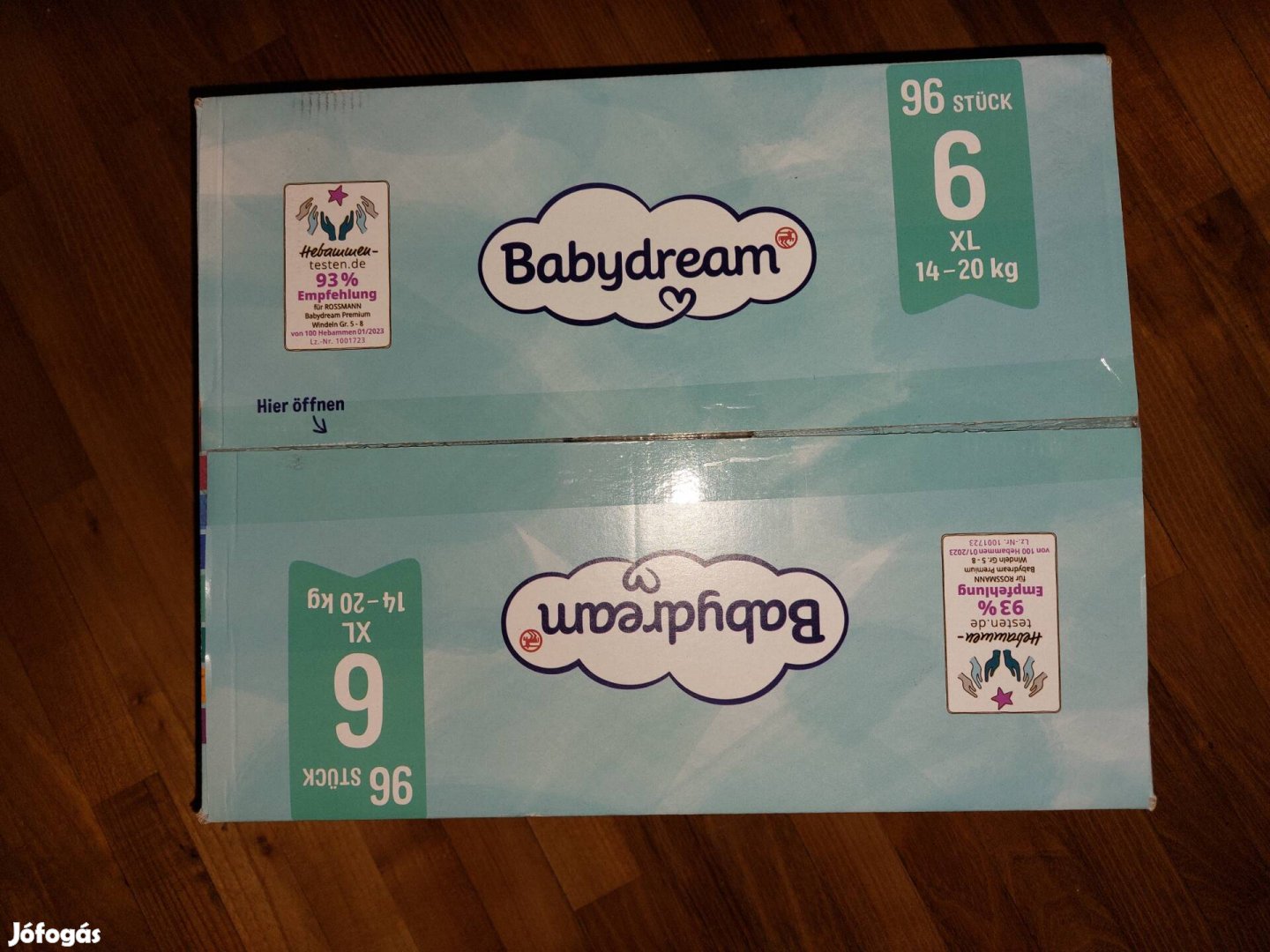 Babydream XXL megapack 6-os tépőzáras pelenka 96db 14-20kg