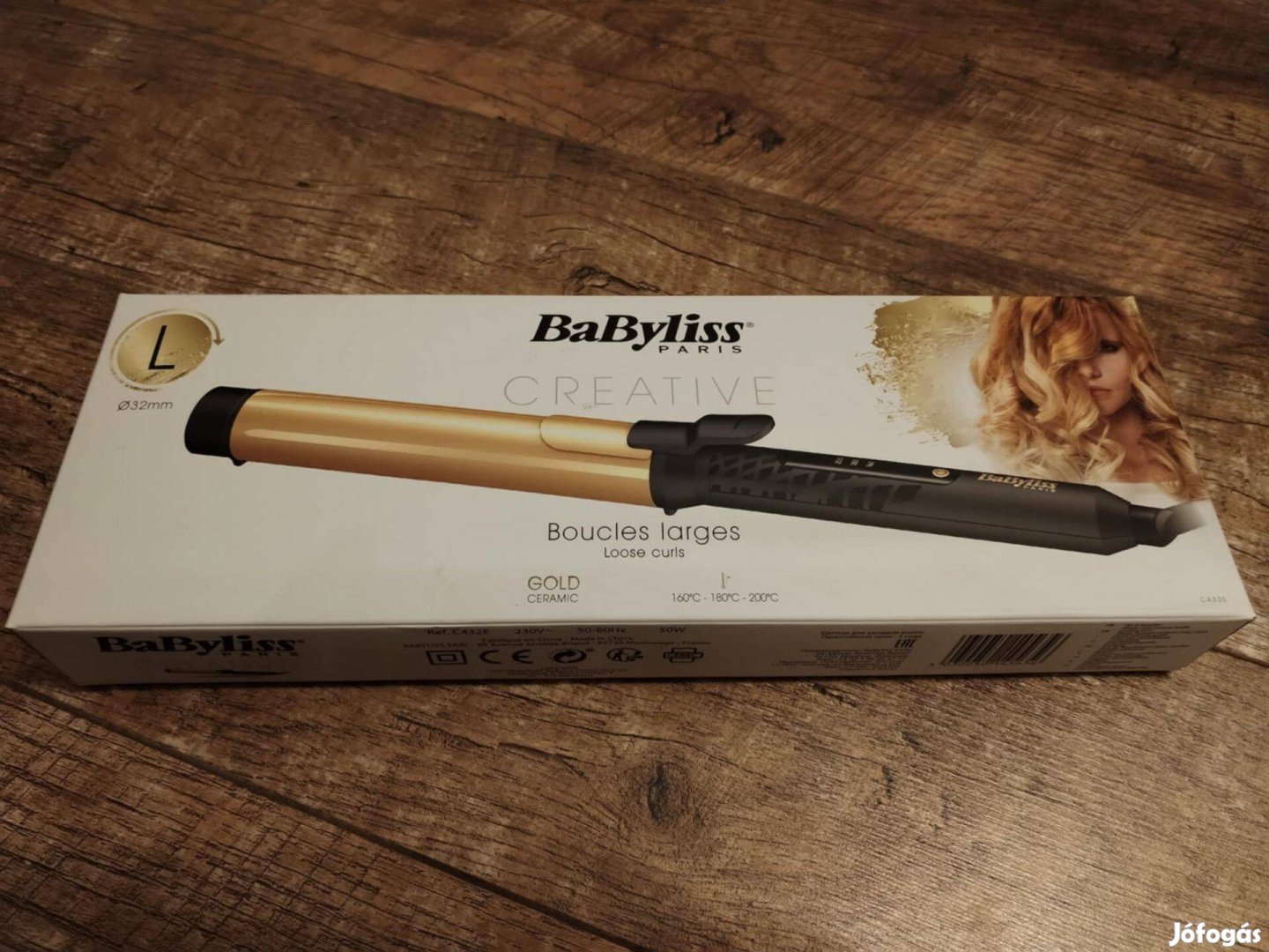 Babyliss C432E Creative Gold hajsütővas (32 mm) - L méret