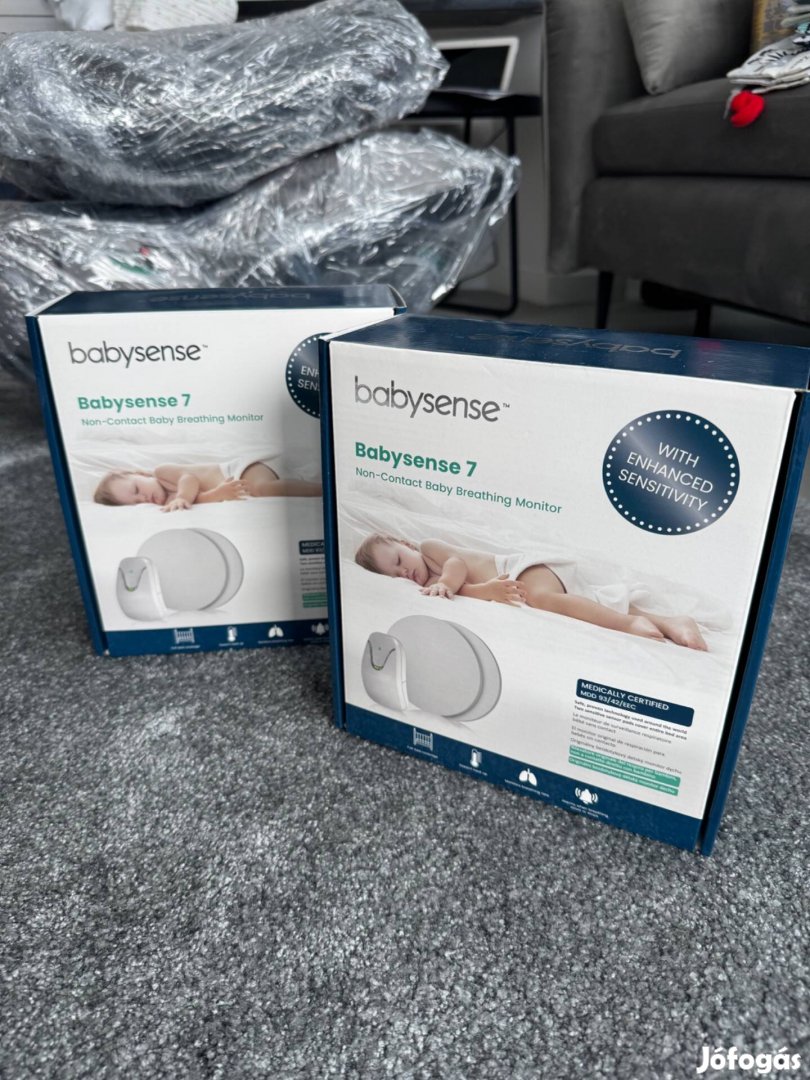 Babysense 7 légzésfigyelő 2 szenzorpaddal - 2 termék, bontatlan csomag