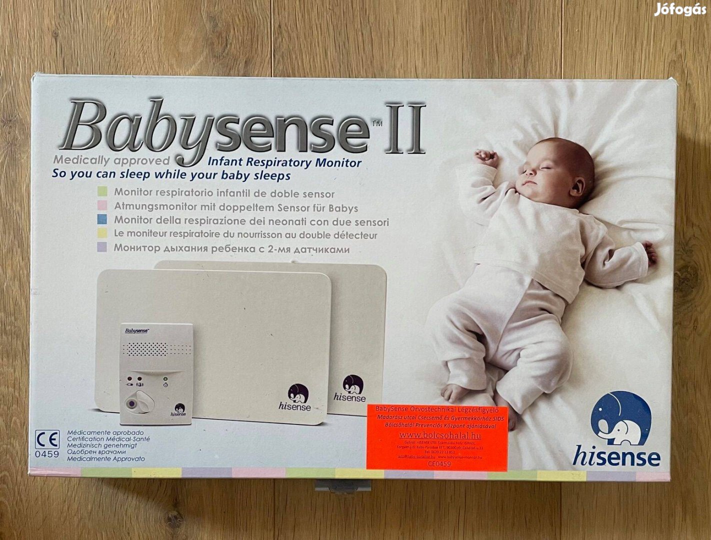 Babysense II légzésfigyelő (2 lapos)