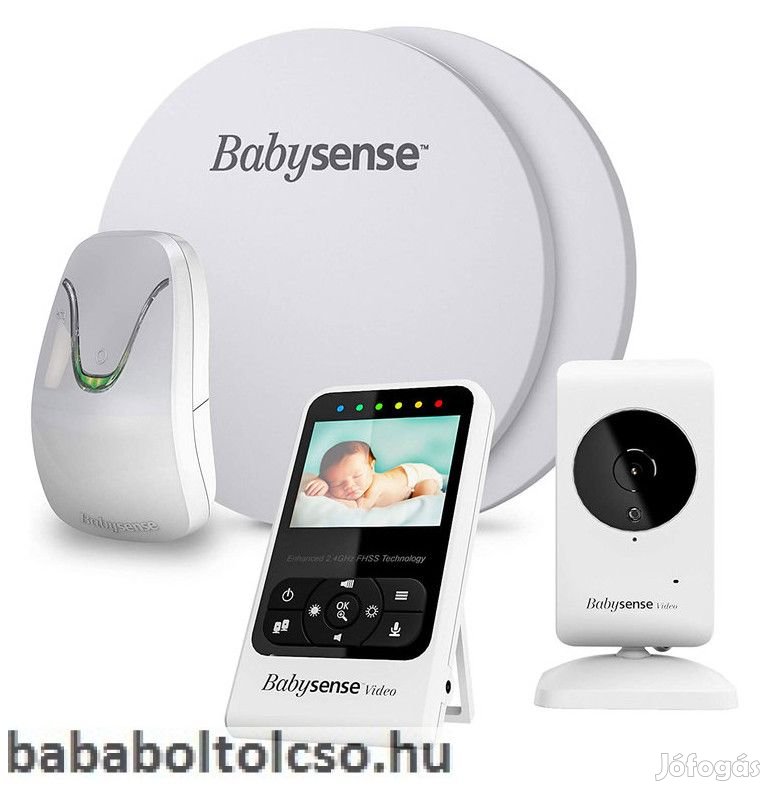 Babysense légzésfigyelő 7 és kamerás bébiőr V24