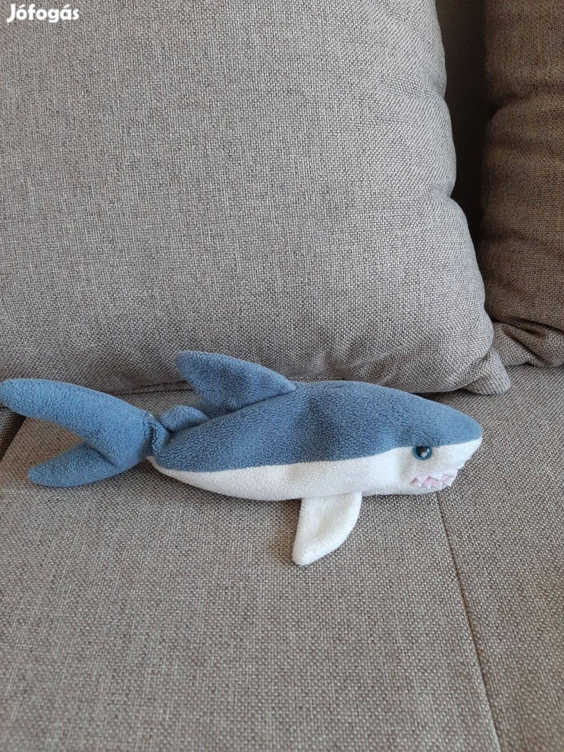 Babzsákszerű plüss cápa eladó 27 cm
