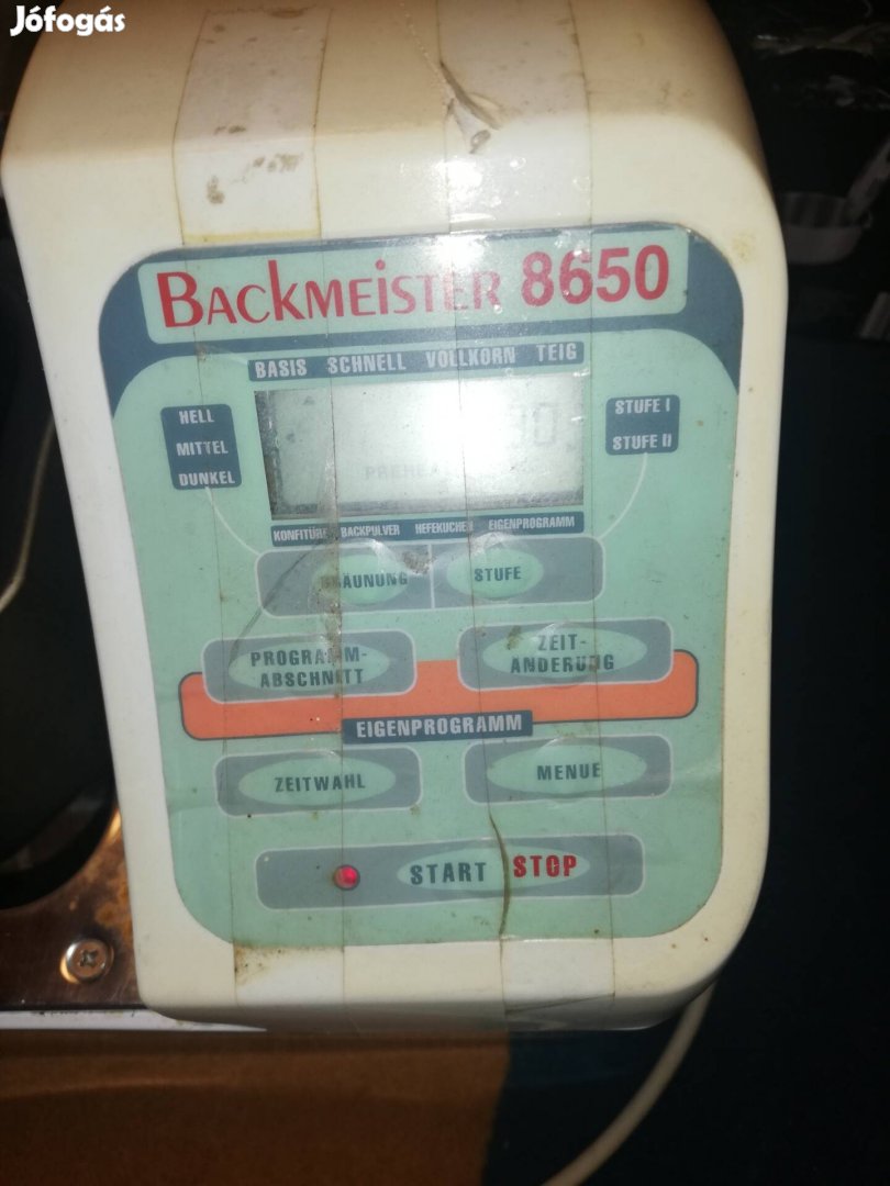 Backmeister 8650 kenyérsütőgép