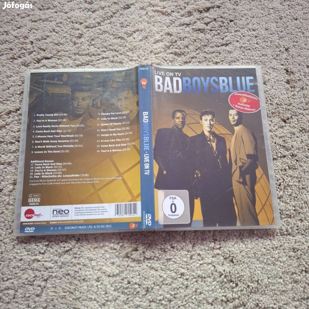 Bad Boys Blue - Live On TV Dvd