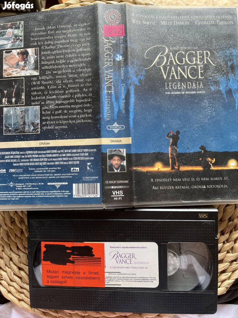 Bagger Vance legendája vhs kazetta