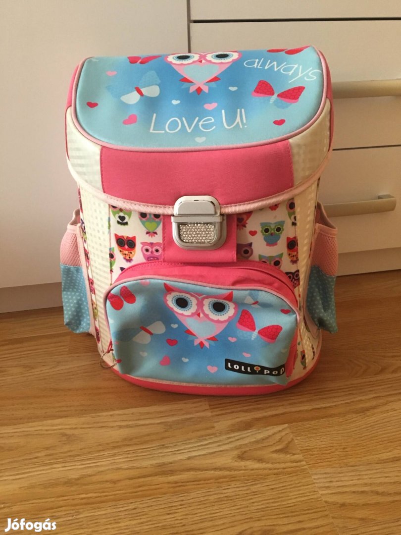 Baglyos Lollipop Premium Ergonomikus iskolatáska iskola táska Lizzy