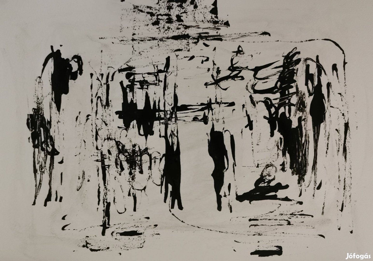 Baján Ildikó. Tús. 20,7 x 29,5 cm. Papír