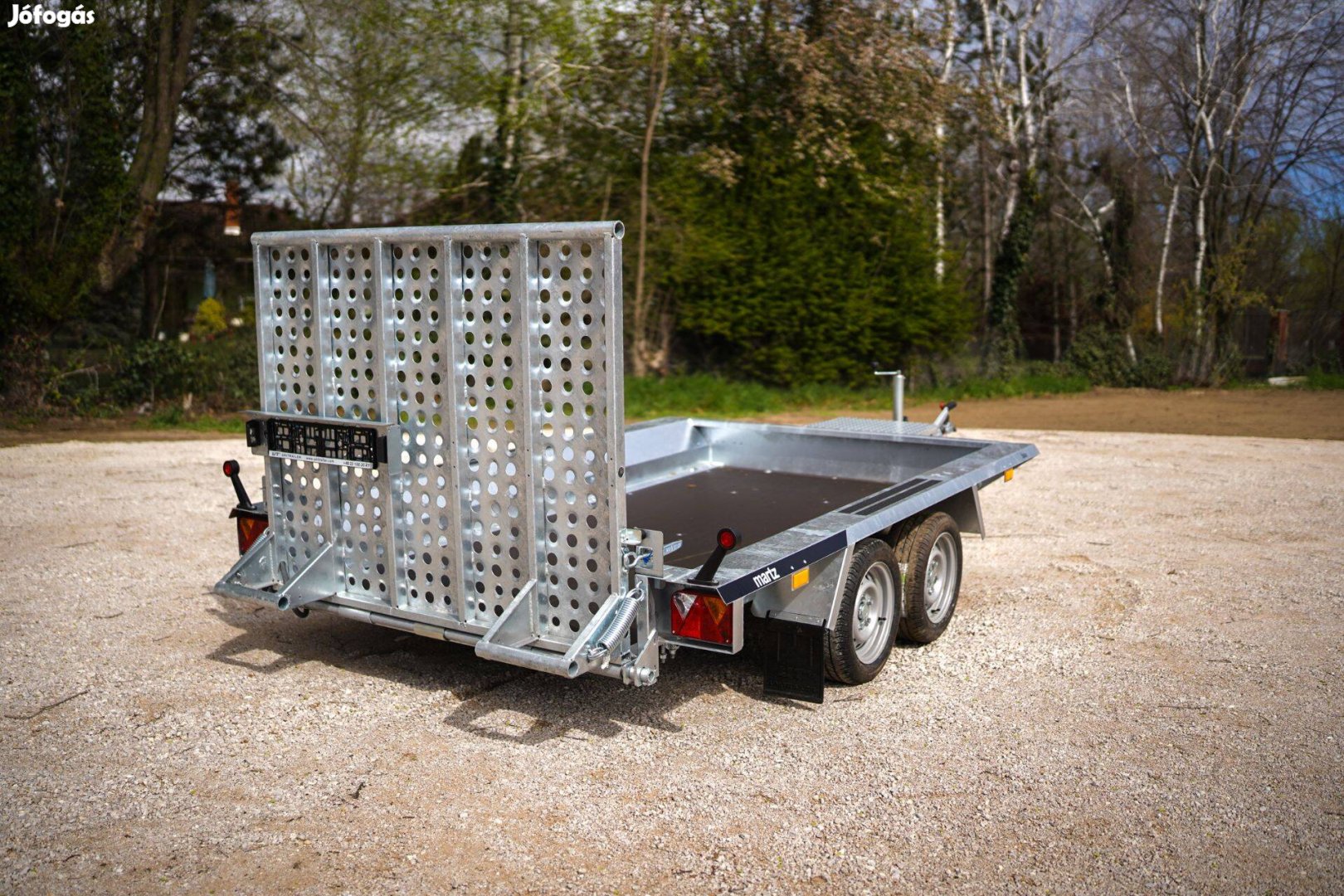 Baján átvehető: Martz 300 (2700 kg) gépszállító utánfutó