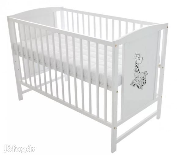 Bajka 60x120 kiságy fehér zsiráfos
