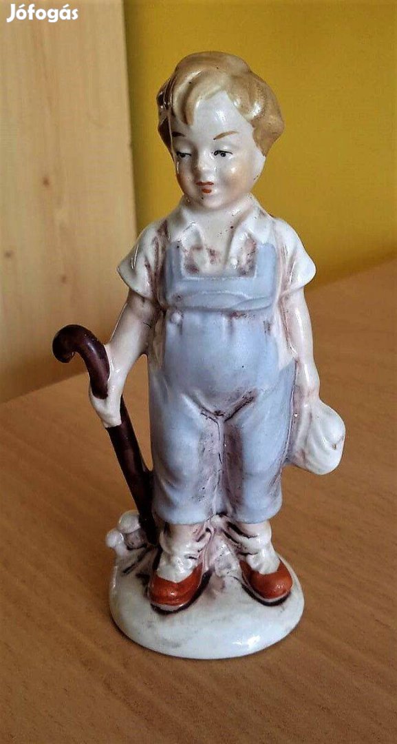 Bájos Lippelsdorfi porcelán gyermek figura