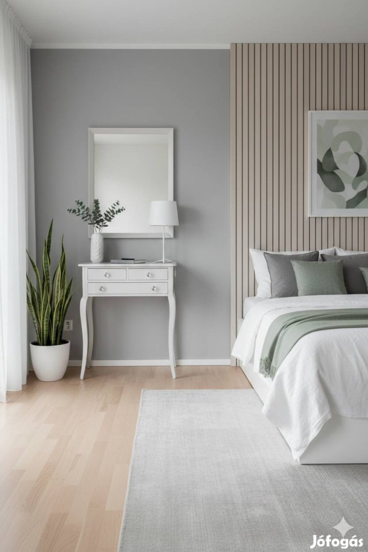 Bájos, egyedien festett asztal barokk jellegű kisasztal