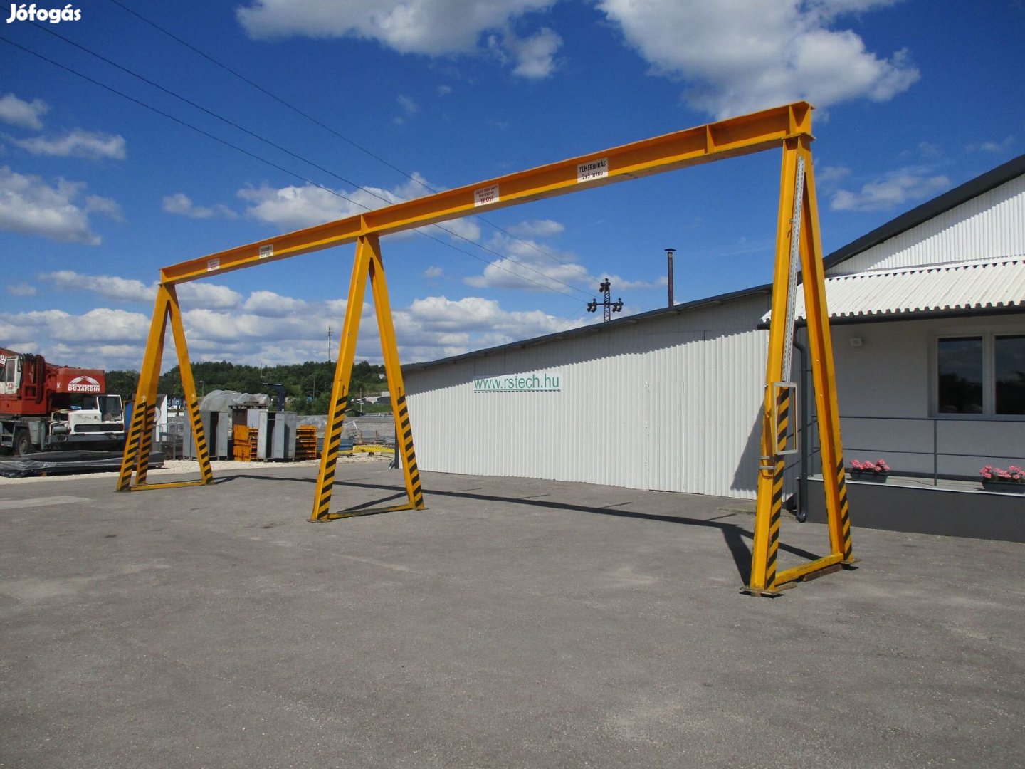 Bakdaru daru bakállvány híddaru függősínpálya 4 x 5000 kg