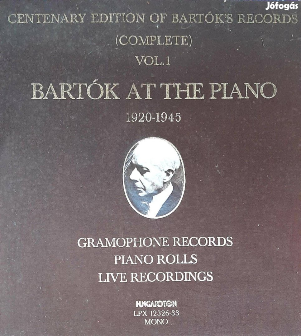 Bakelit Vynil Bartók Pianos (6 lemezes), Mozart Varázsfuvola (dupla L)