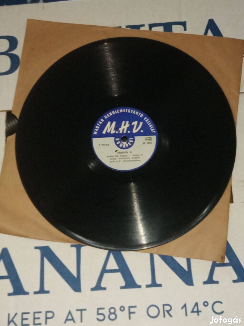 Bakelit gramofon lemez 78 35db 50000ft óbuda