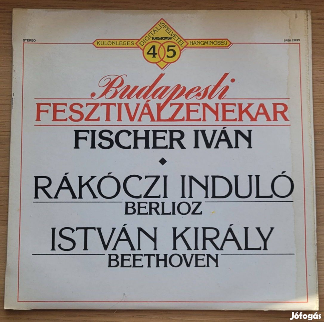 Bakelit lemez Budapesti Fesztiválzenekar Rákóczi Induló,