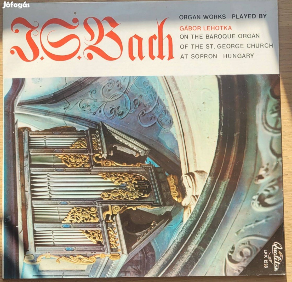 Bakelit lemez használt J. S. Bach - Orgonaművek
