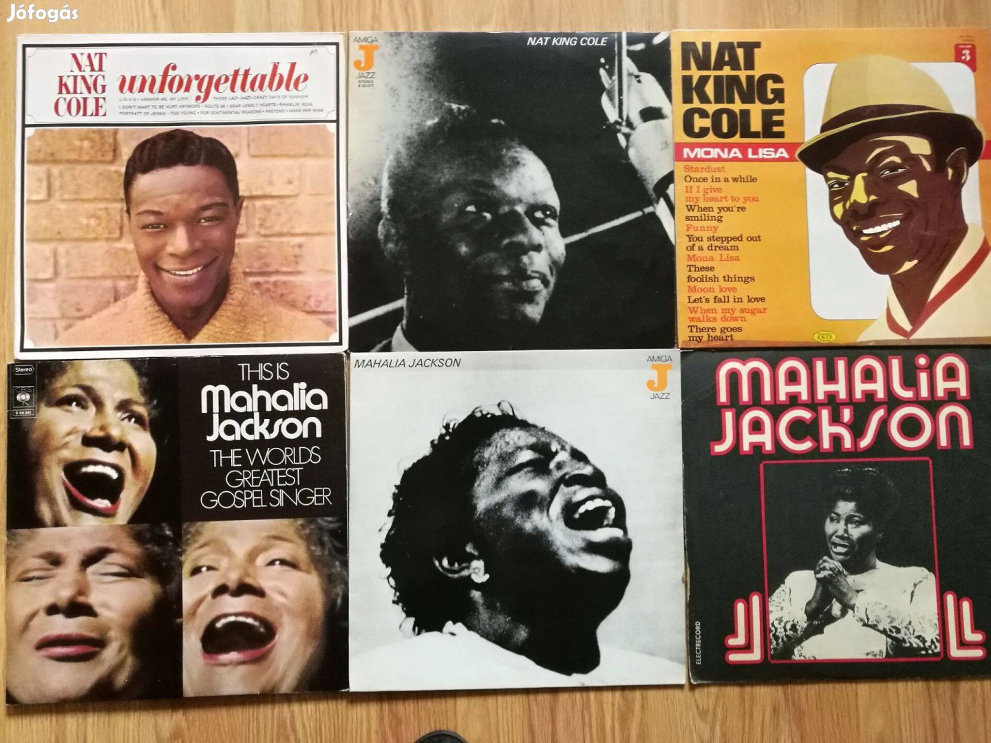Bakelit lemezek, Mahalia Jackson, Nat King Cole
