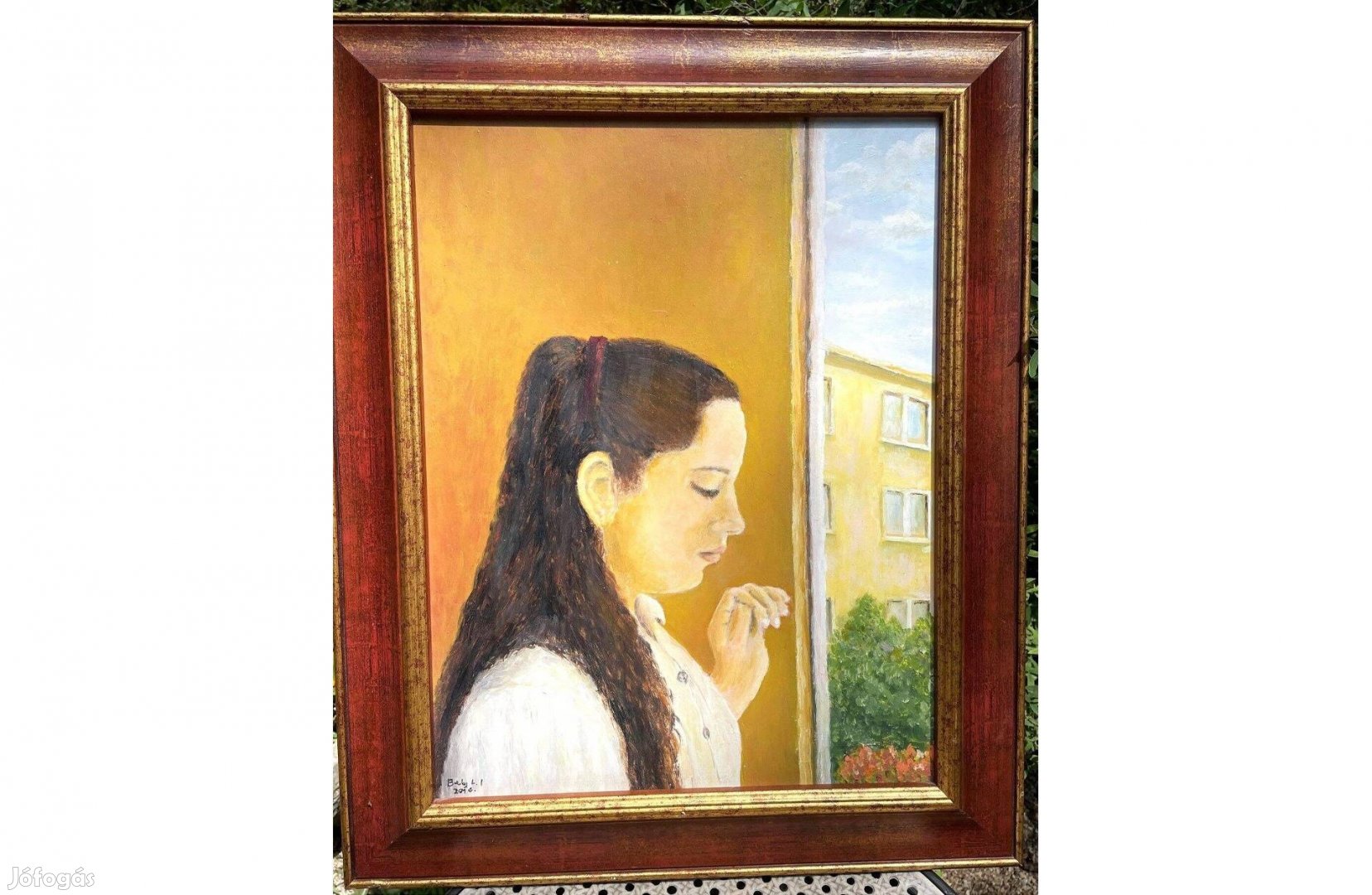 Baky L. István amatőr festő Ibolya című festménye