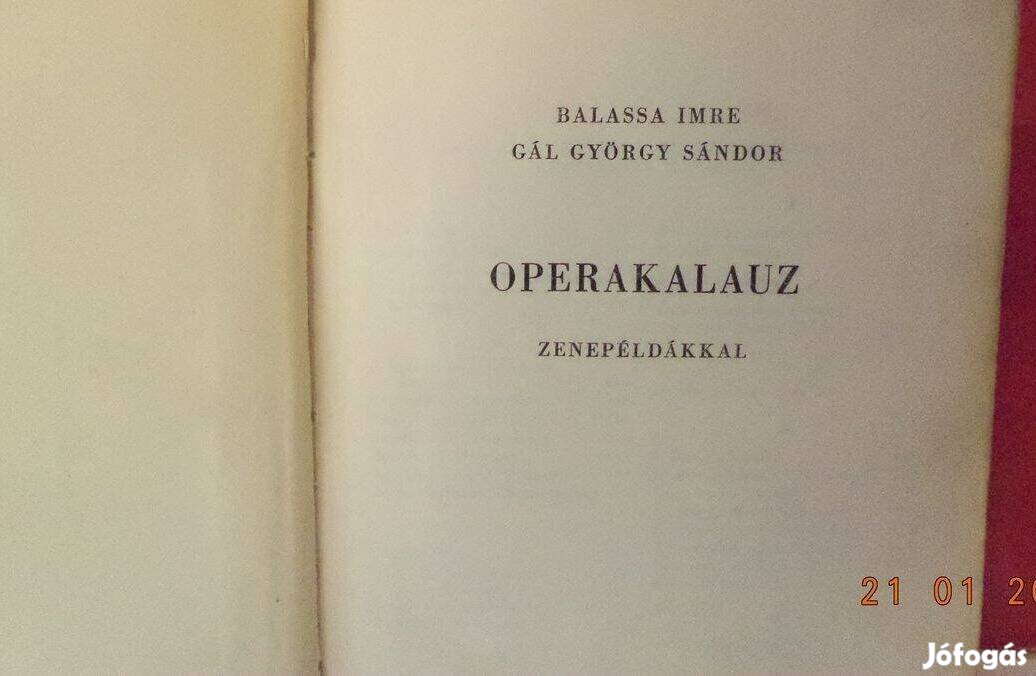 Balassa Imre - Gál György Sándor: Operakalauz