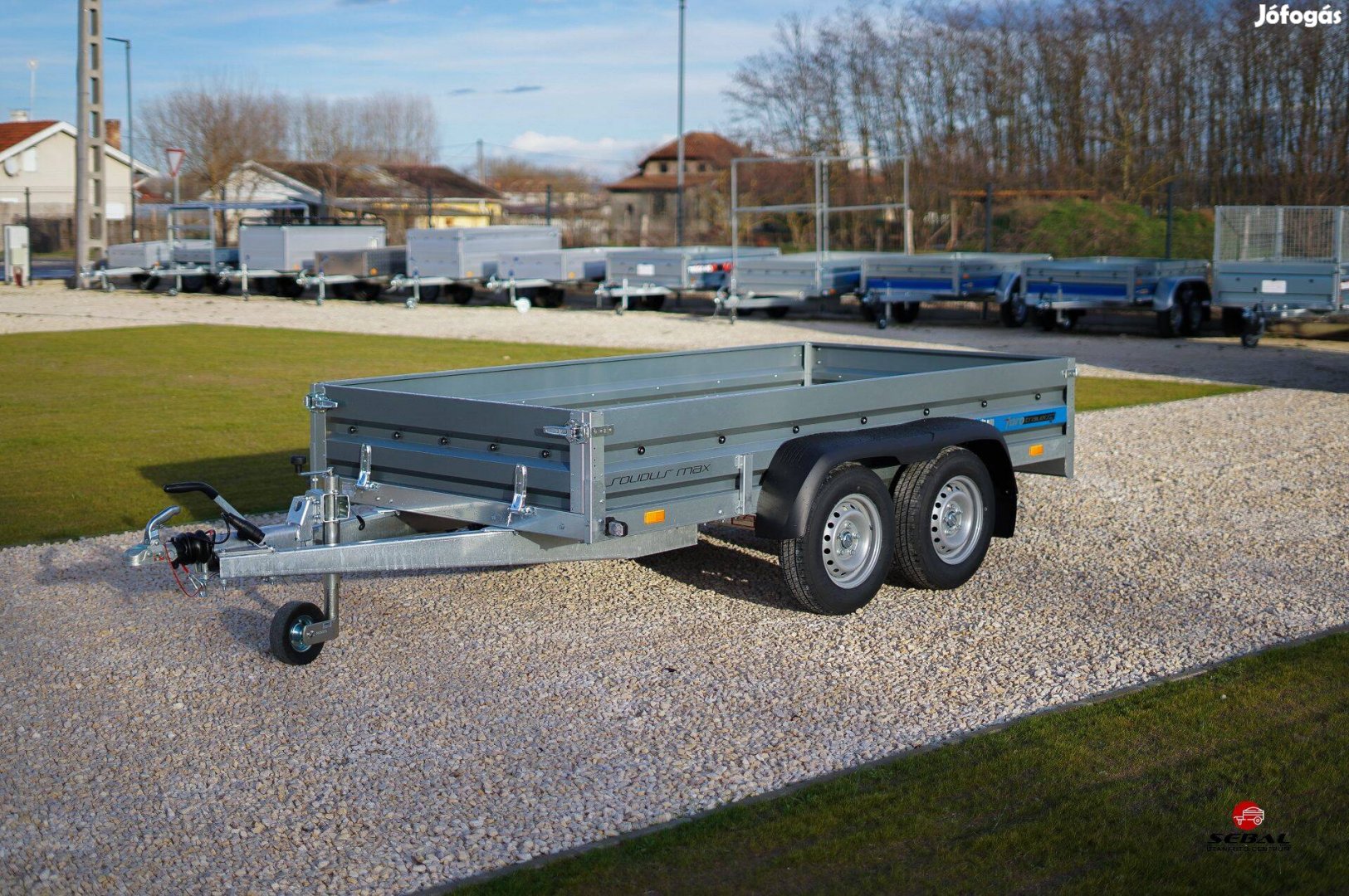 Balatonakarattyán - Siófokon átvehető - Új Solidusmax 2700 kg utánfutó