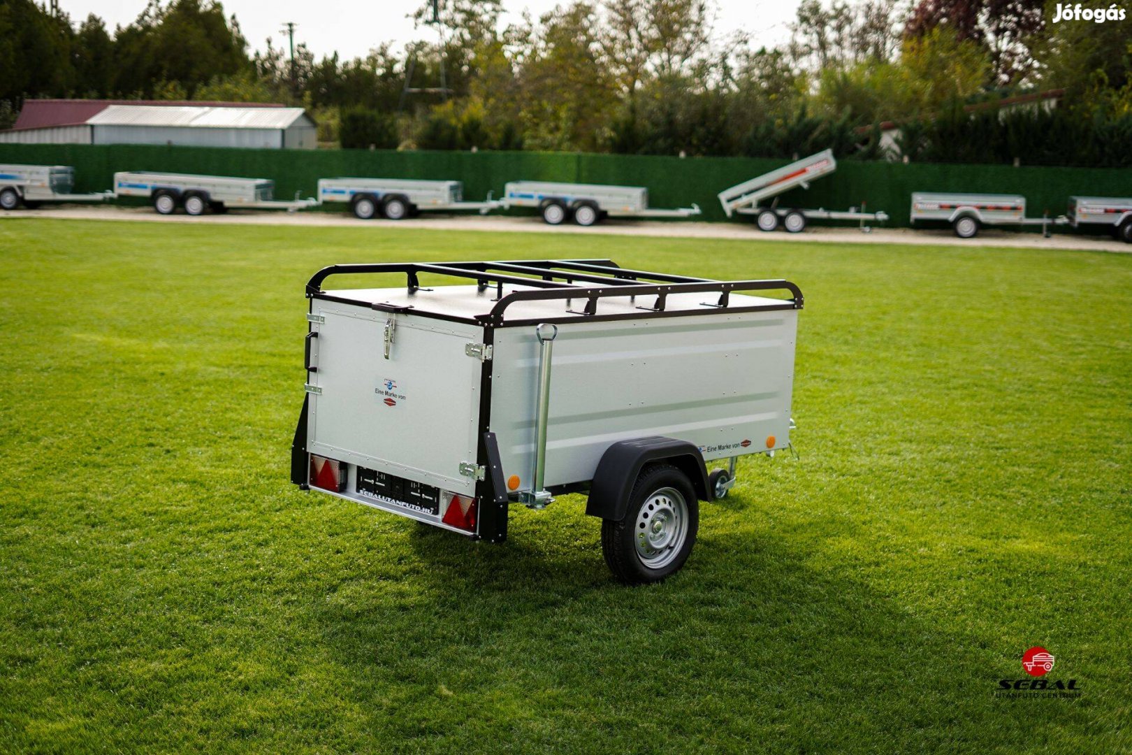 Balatonakarattyán új 2m-es dobozos német utánfutó akciósan 676.000 Ft