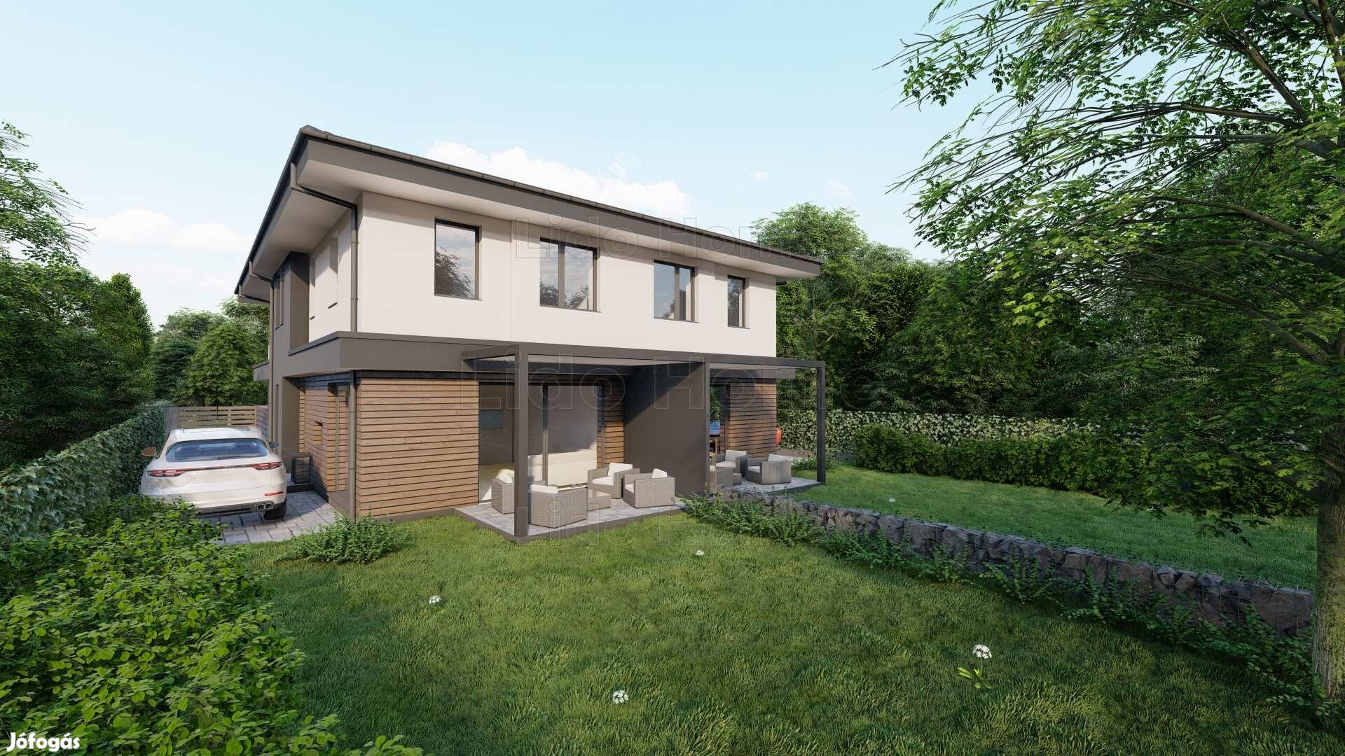 Balatonföldváron új építésú villában kertkapcsolatos lakás