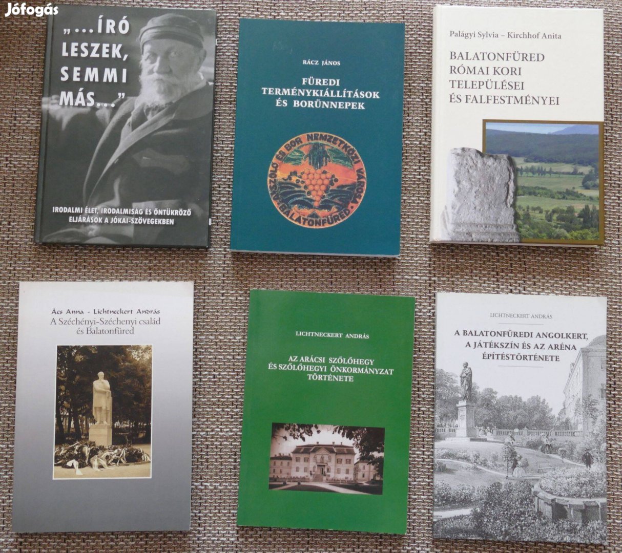 Balatonfüreddel kapcsolatos helytörténeti könyvcsomag