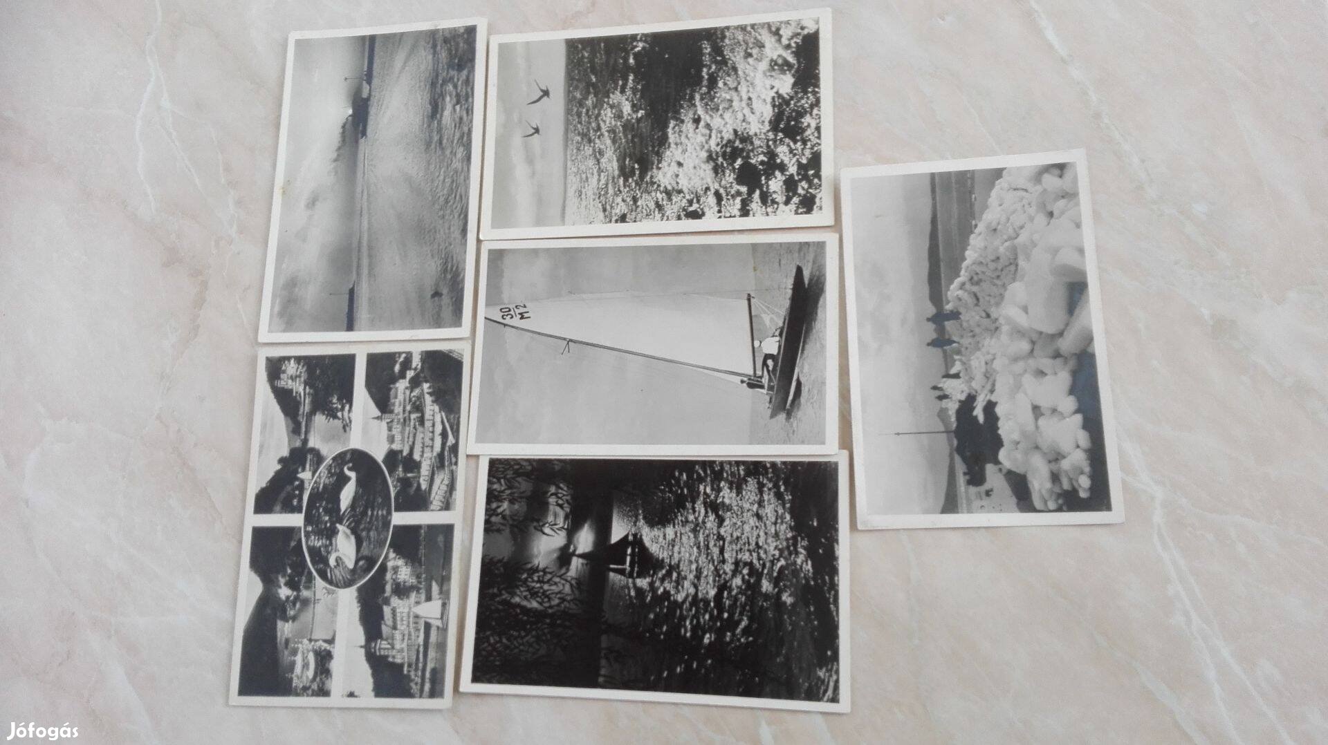 Balatoni Képeslapok Horthy korból szép 6 db gyűjteményes szé