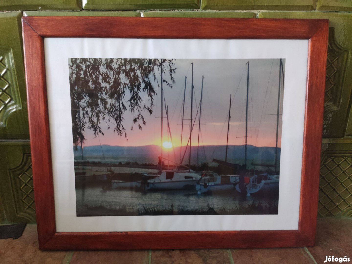 Balatoni naplemente kép