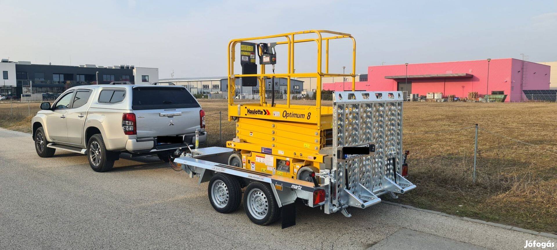 Balatonszentgyörgyön gépszállító utánfutó (2700kg) csak 1.690.000 Ft