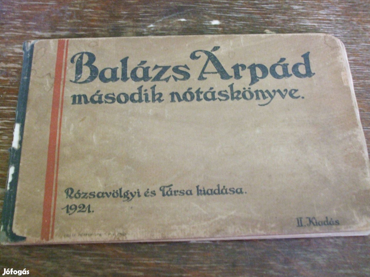 Balázs Árpád második nótáskönyve