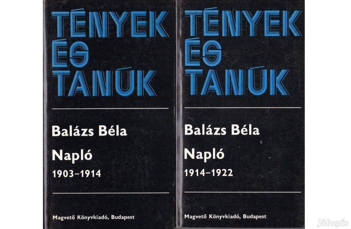 Balázs Béla: Napló I-II