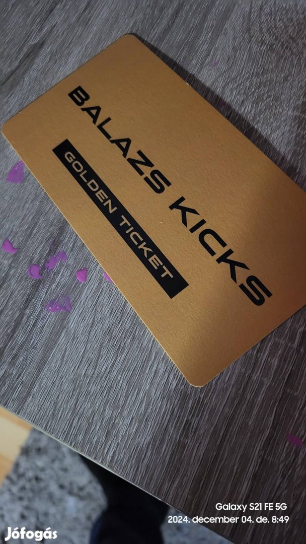 Balázs kickes golden ticket 