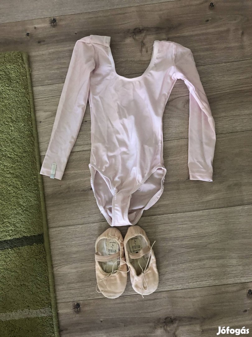 Balett cipő és dressz 5-6 évesre
