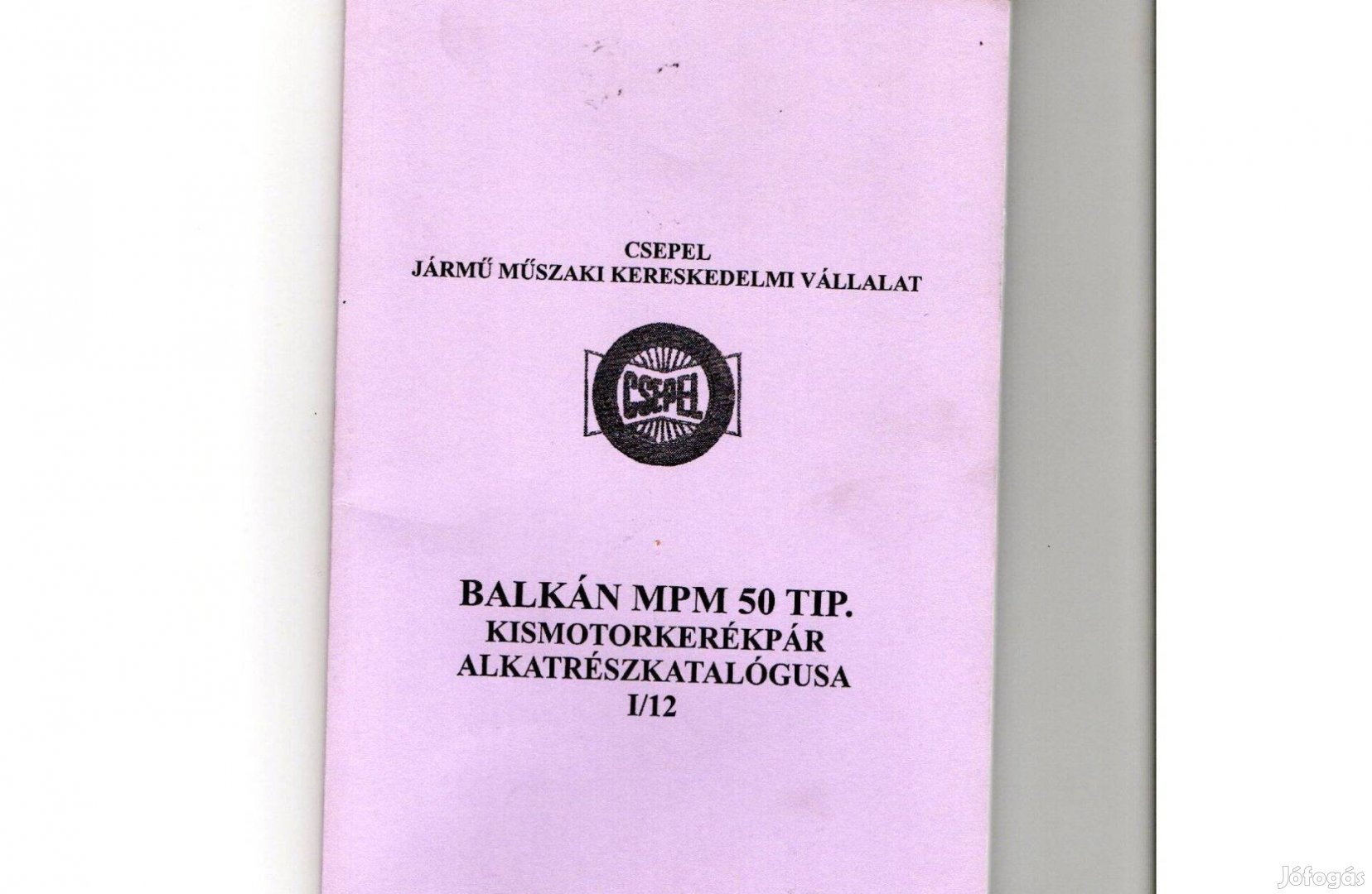 Balkán MPM 50 alkatrész katalógus ( Magyar ) ( 29. )