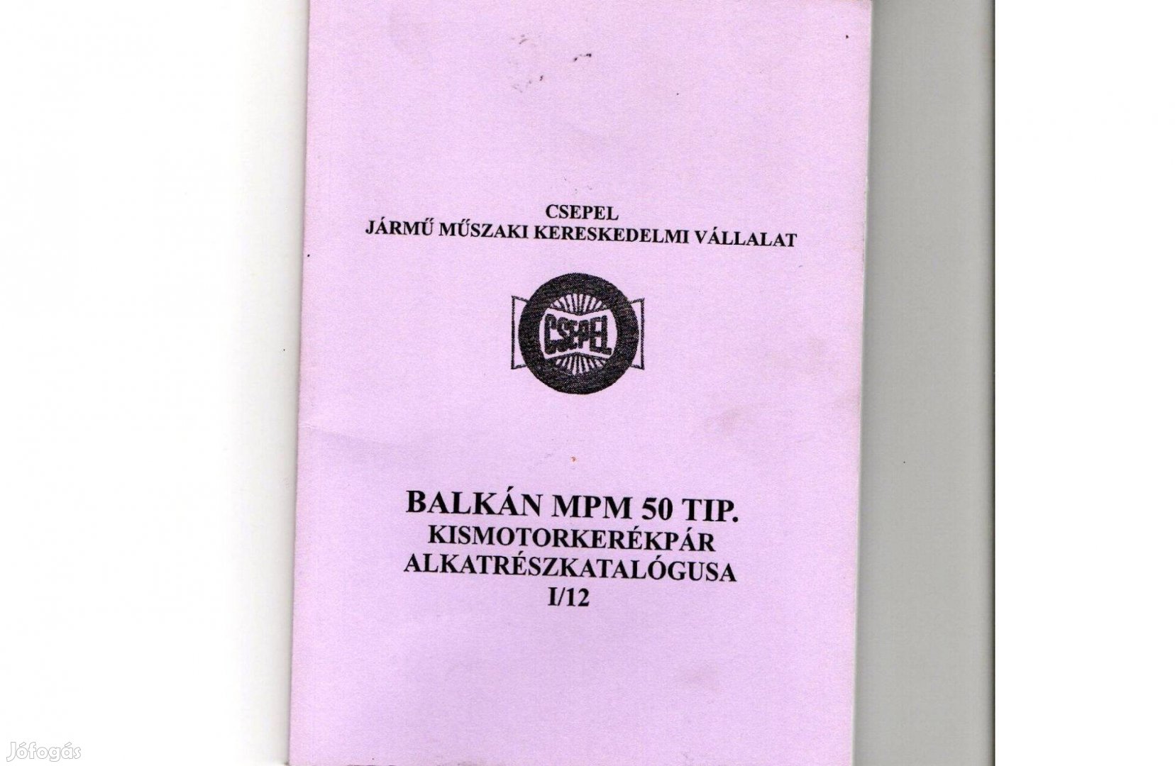 Balkán MPM 50 alkatrész katalógus ( Magyar ) ( 29. )