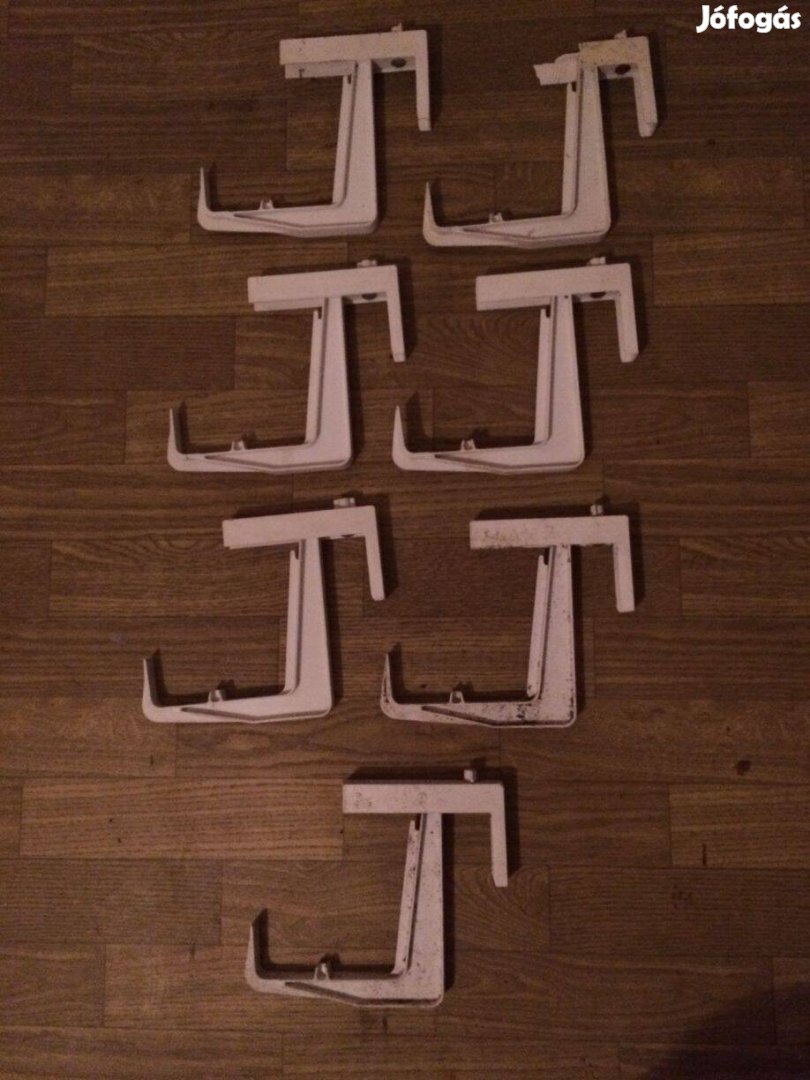 Balkonláda tartó 23x23 cm fehér Viragládák tartok